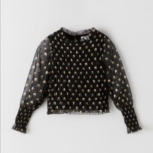 Zara Mesh Top